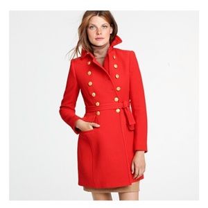 J.Crew Double-Cloth Townhouse Wool Trench